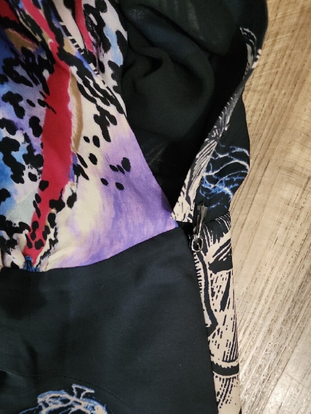 Leifsdottir Silk Floral Maxi Dress Blue Purple Anthropologie Boho - Picture 10 of 13